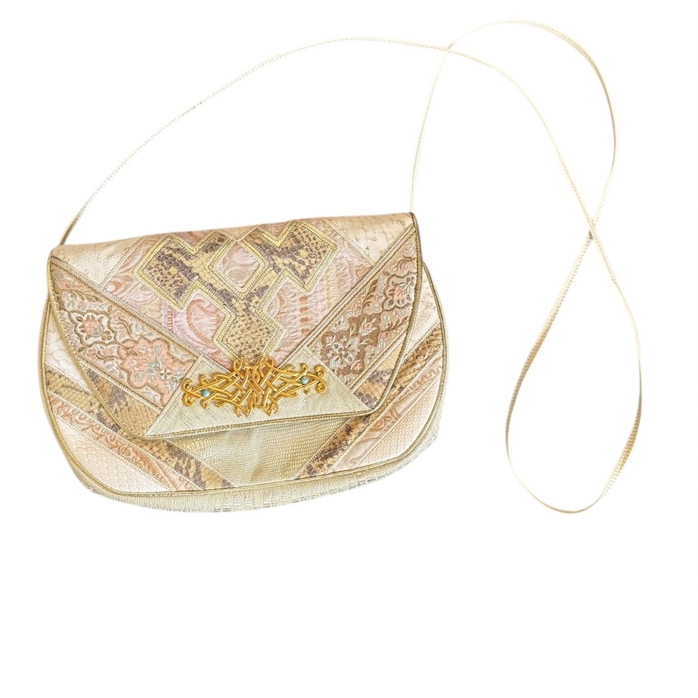 Vintage Sharif Patchwork Shoulder Bag - image 2